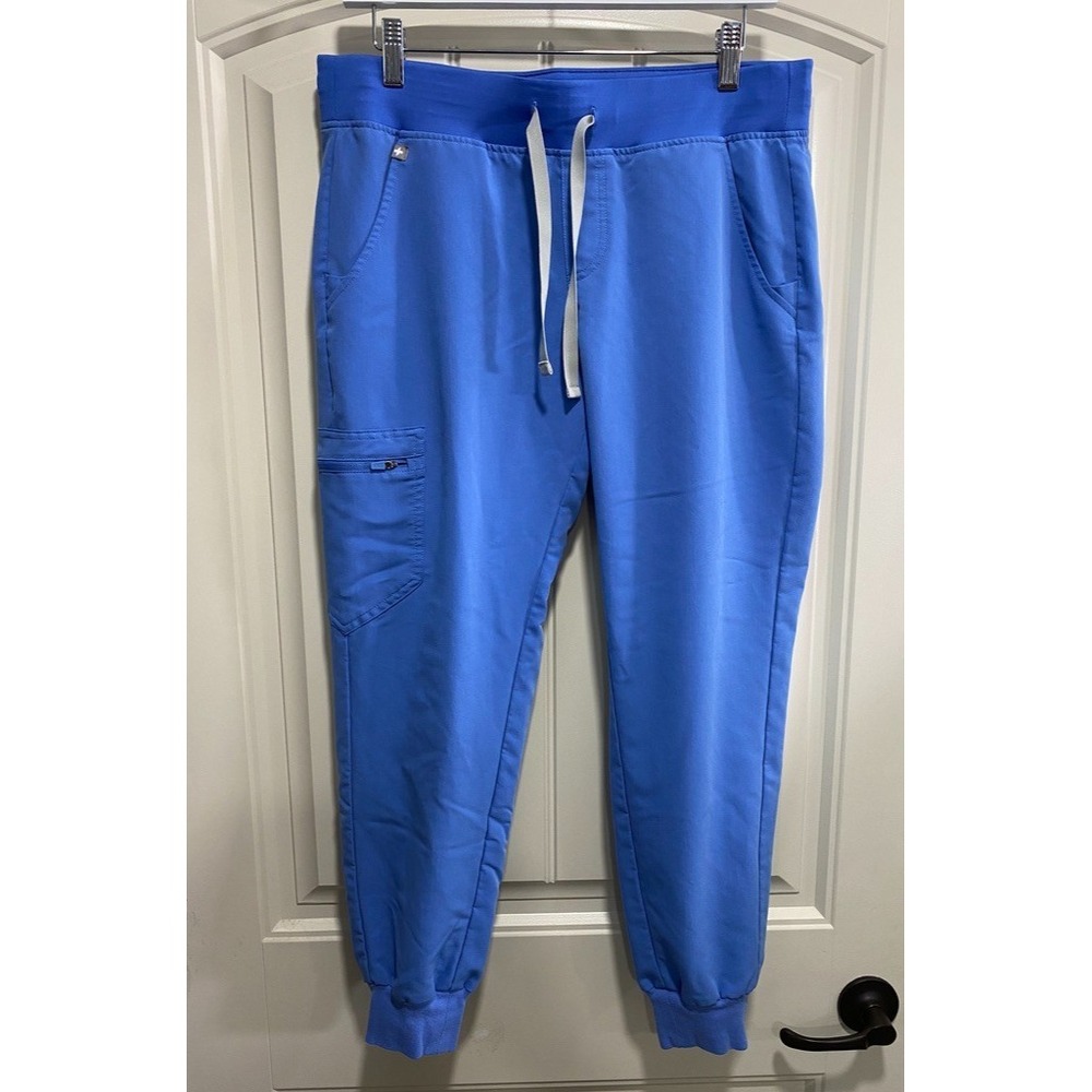 FIGS Pants Womens Medium Petite Blue Zamora Jogger Scrub Nurse Uniform Medical